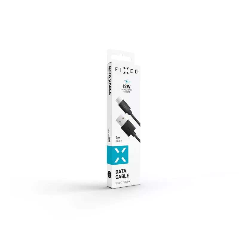 Dátový a nabíjací kábel USB na USB-C FIXED FIXD-UC2M-BK — 2,0 m, čierny