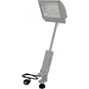 LED svetlomet EUROLITE KKL-50 4100K strieborná, kompaktný vysokovýkonný vonkajší reflektor