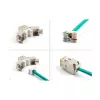 DeLOCK Keystone modul 88111 plochý žltý RJ-45 10 ks