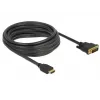 Videokáblový adaptér DeLOCK 85656 5 m HDMI typ A DVI čierny