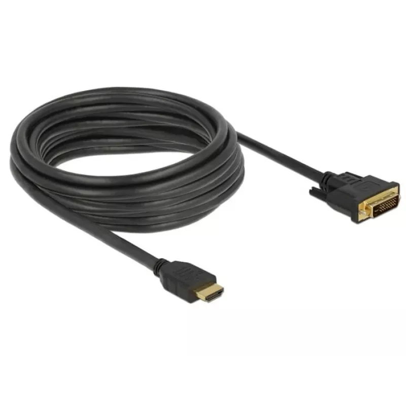 Videokáblový adaptér DeLOCK 85656 5 m HDMI typ A DVI čierny