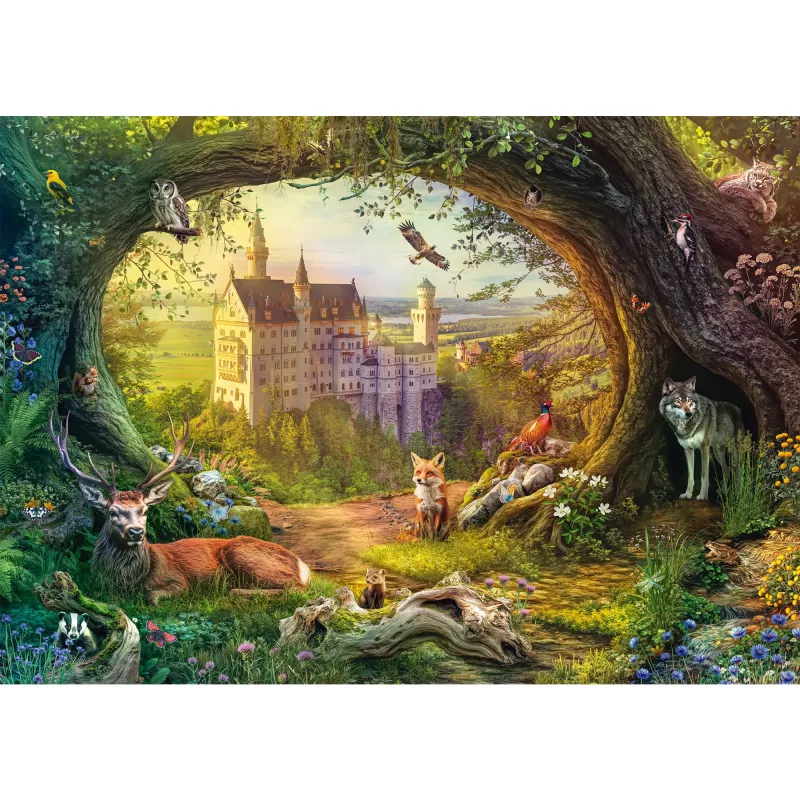 Puzzle 1000 dielikov, Schmidt Spiele Märchenschloss und Waldzauber