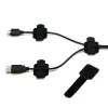 LABEL THE CABLE PRO nástenný držiak na suchý zips, sada 50 ks - čierna