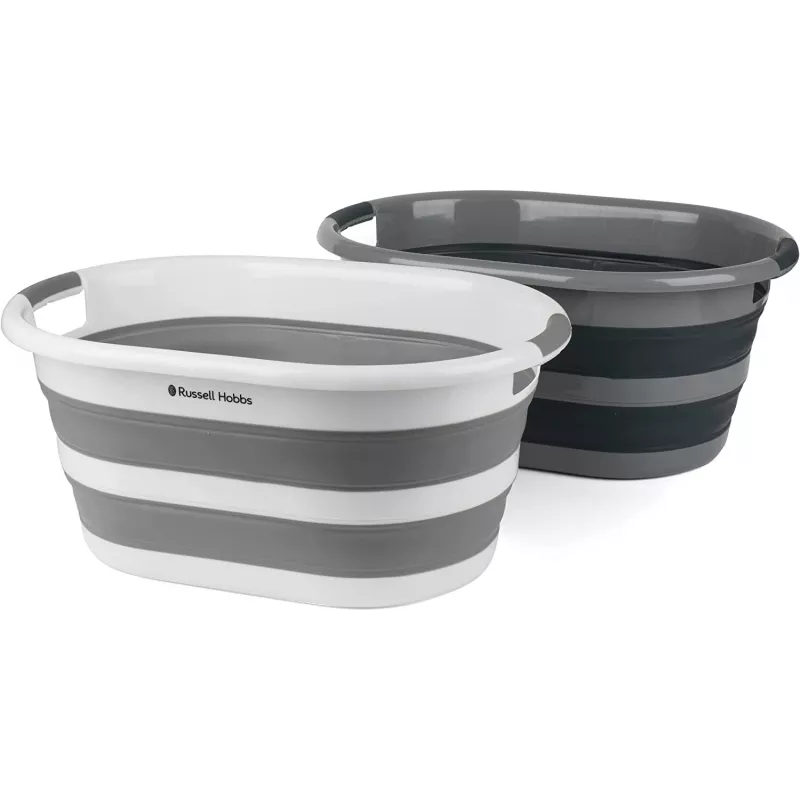 Koš na bielizeň Russell Hobbs LA053879GRYFEU7 27L skladací