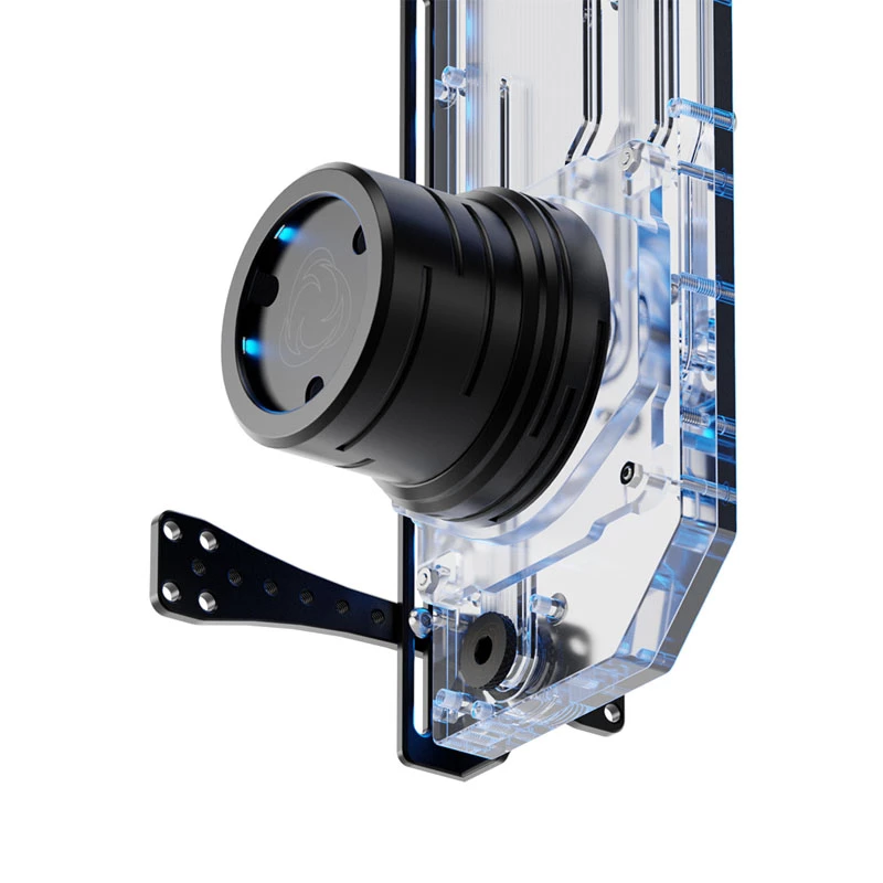 Singularity Resonance 2.0 Single D5 Distro Plate — distribučná platňa s nádržkou pre jednu pumpu pre vlastné vodné chladenie
