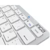Bezdrôtová klávesnica Inca IBK-569BT Bluetooth 78 klávesov metalická strieborná