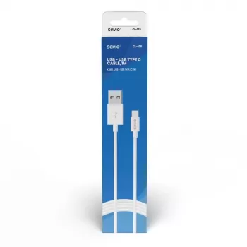 Savio CL-125 USB kábel USB 2.0 1 m USB A USB C biely
