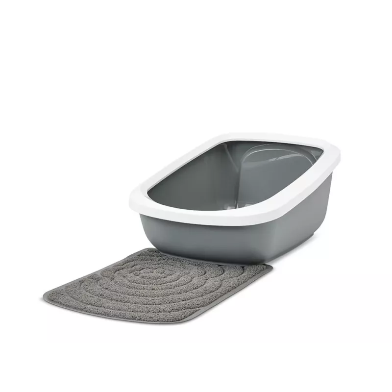 Mačacie WC Savic Aseo Jumbo uzavreté mačacie WC 67,5×48,5×29 cm, sivá, plast