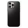 Puzdro na telefón Nomad Modern Leather Case pre iPhone 16 Pro Max, 6,9 palcov (17,5 cm), čierne, koža+PC+TPU