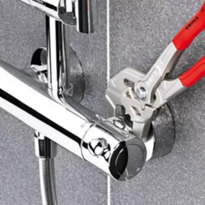 Knipex kliešťový kľúč 250 poniklované PVC leštené čeľuste