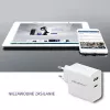 Qoltec 51718 nabíjačka | 45W | 5-20V | 2,4-3A | USB Type-C PD | USB | biela