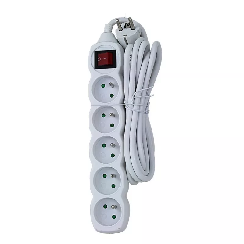 Esperanza ELK215W rozbočovač 3 m 5 AC zásuvka(y) interiér biely