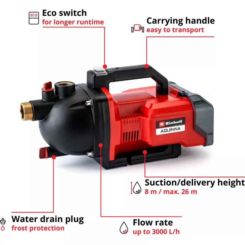 Vodné čerpadlo Einhell AQUINNA 2,6 bar 3000 l/h