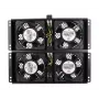 Chladiaci ventilátor Extralink EX.8673 4-cestná ventilátorová jednotka pre stojanové skrine 2 m kábel EU konektor