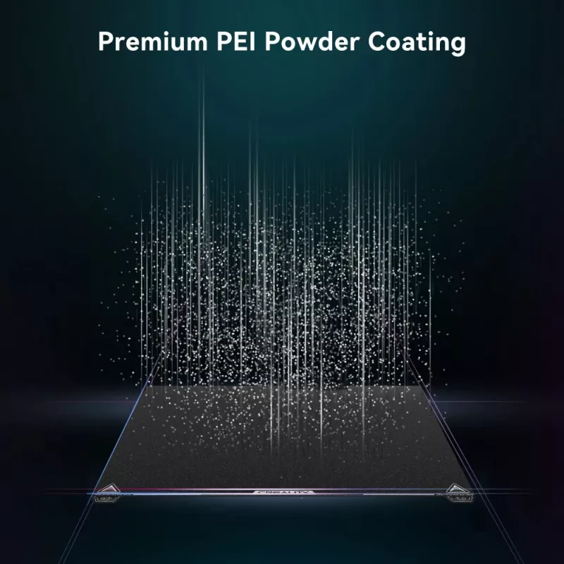Stavebná doska Creality K2 Plus PEI Frosted 400×400 mm — náhradná tlačová podložka