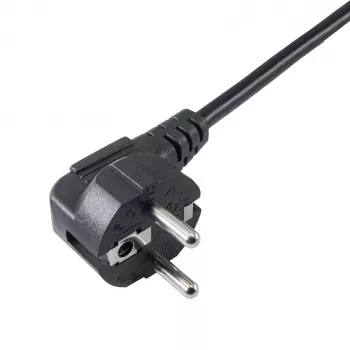 Akyga AK-PC-05A Napájací kábel CEE 7/7 na IEC C13, 5 m, čierny