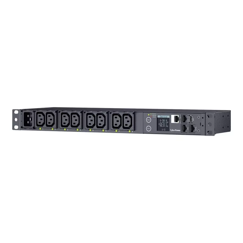 CyberPower PDU41005 jednotka rozvodu napájania (PDU) 8 AC výstupov 1U čierna