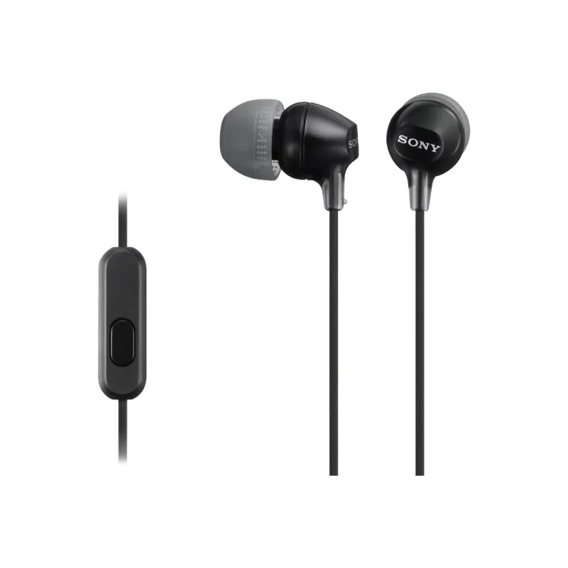 Sony MDR-EX15AP, Káblové, 8 - 22000 Hz, Hovory/Hudba, 3 g, Headset, Čierna