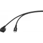 Renkforce kábel USB 2.0 s konektorom USB-C, otočený o 180 stupňov, čierny (RF-6721078)