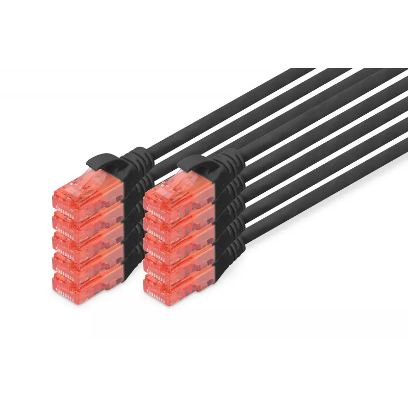 Sieťový kábel Digitus CAT 6 U/UTP 0,5m RJ-45 čierny