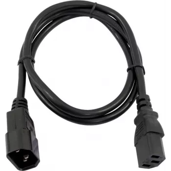 Napájací predlžovací kábel Omnitronic 30235104, 3×0,75 mm², 1 m, čierny