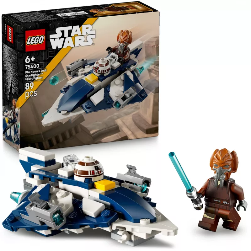 LEGO Microfighter Star Wars Plo Koonov Jedi Starfighter 75400 — 89 dielov, 1 minifigúrka, vek 6+