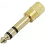 Audio adaptér Omnitronic 3,5 mm konektor samec na 3,5 mm konektor samica — balenie 10 ks