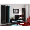 Cama regál VIGO NEW 180/40/30 čierna/čierna lesk