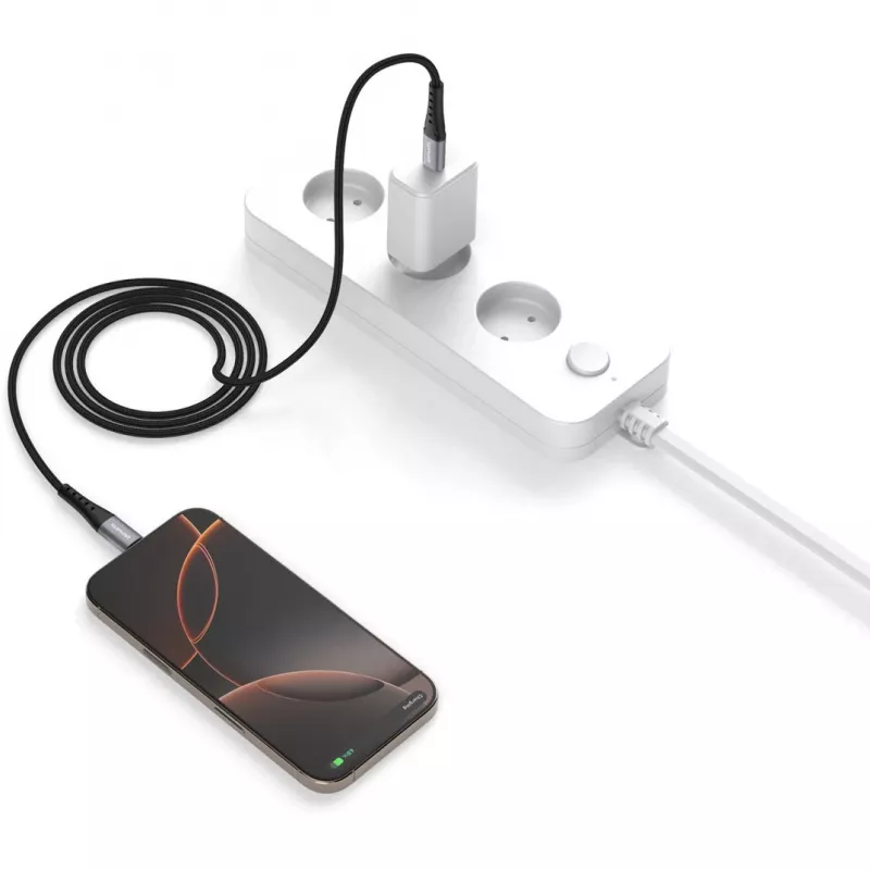 USB kábel 4smarts 541454 1,5 m USB-C čierny