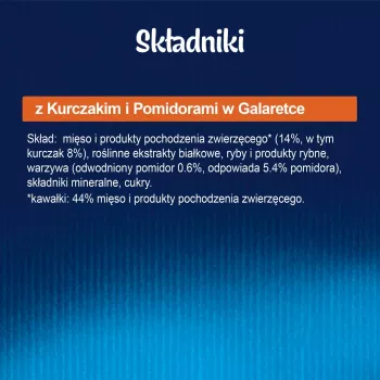 Felix Fanstastic kuracie, paradajka - mokré krmivo pre mačky - 85 g