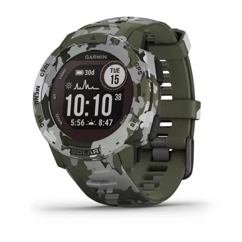 GPS hodinky Garmin Instinct Solar Camo Edition maskáčové