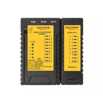 Tester sieťových káblov DeLOCK 86107 čierna žltá