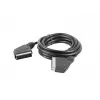 Lanberg CA-EUEU-10CC-0018-BK kábel SCART, SCART na SCART 21-pinový, 1,8 m, čierny