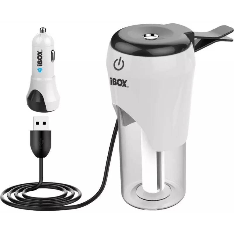 iBox ICCH-01 auto USB nabíjačka so zvlhčovačom vzduchu a aromadifuzérom