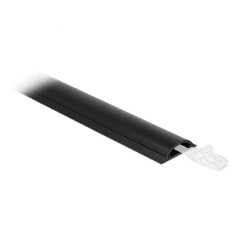 Káblový kanál DeLOCK 50 x 12 mm samolepiaci čierny 1 m