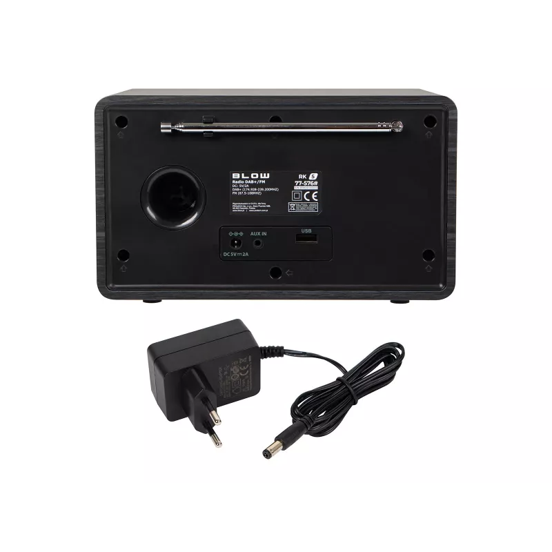 BLOW kuchynské rádio RK5 FM/DAB+ s Bluetooth, čierne