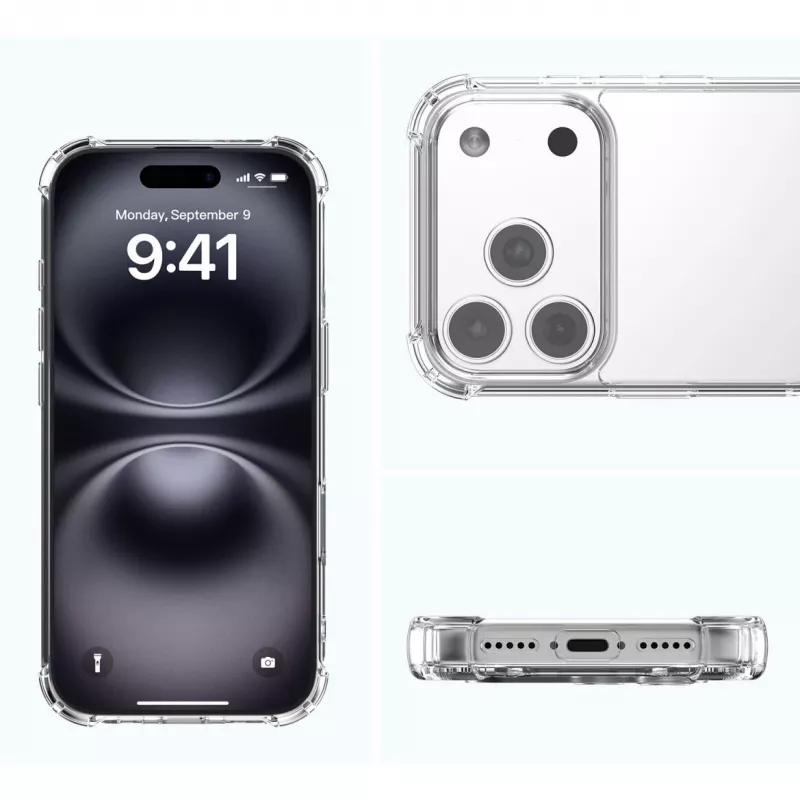 Obal Border Case 4smarts Ibiza pre Apple iPhone 17 Pro Max 17,5 cm transparentný