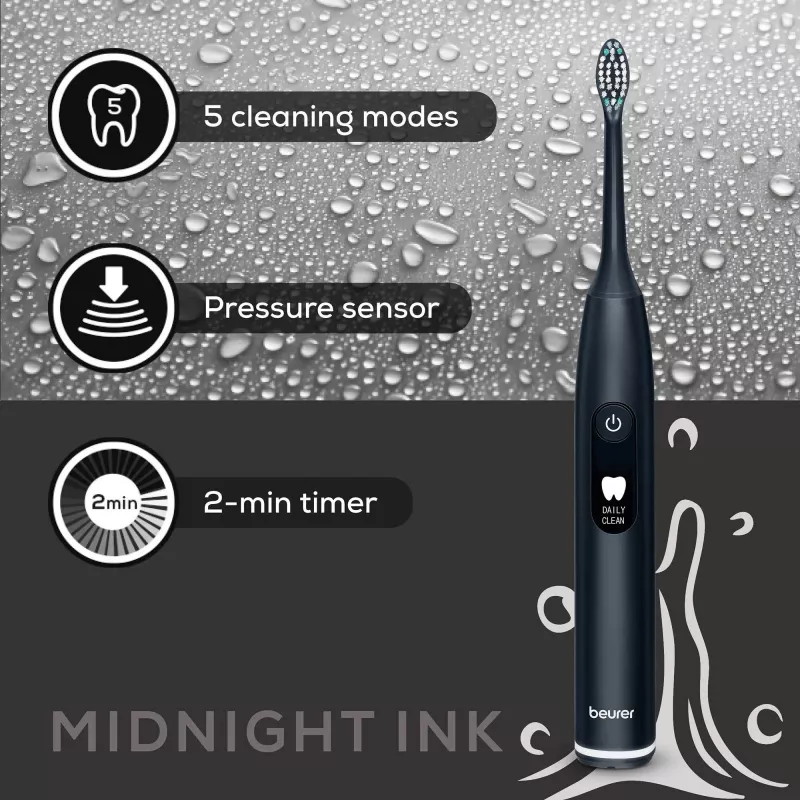 Elektrická sonická zubná kefka Beurer Midnight Ink tmavomodrá