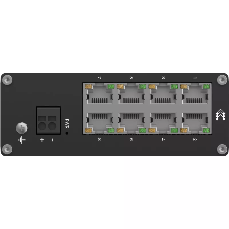 Teltonika TSW, neupravovaný 8-portový priemyselný Ethernet switch