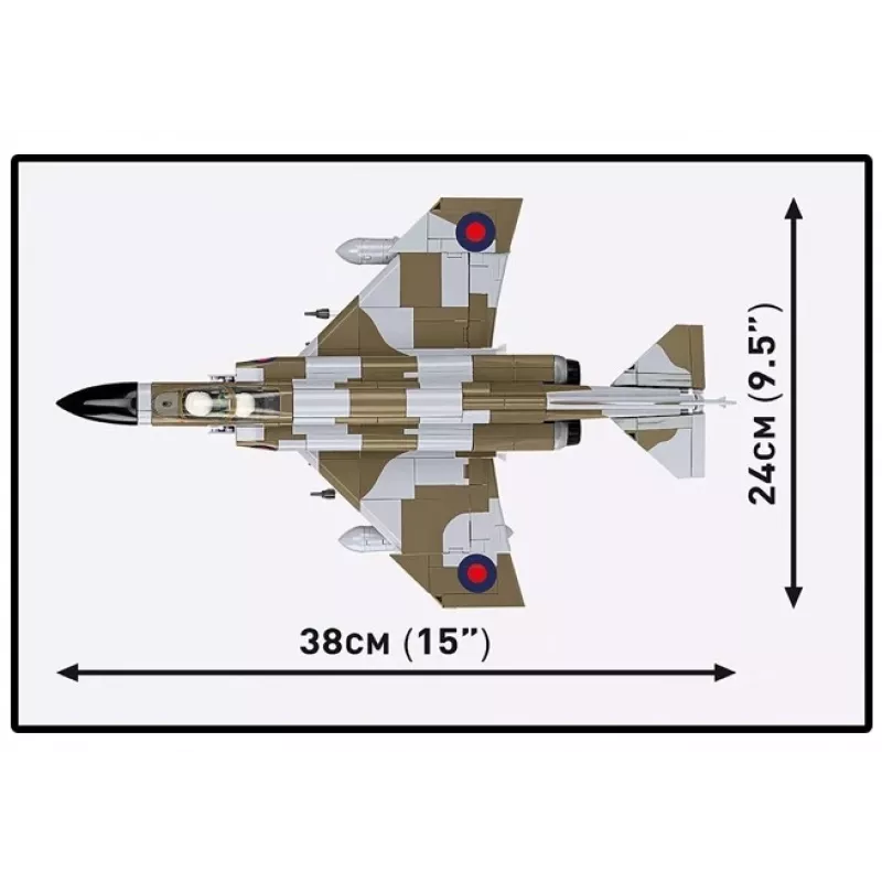 Cobi Blocks F-4M Phantom II vojenské lietadlo model, 728-dielna stavebnica