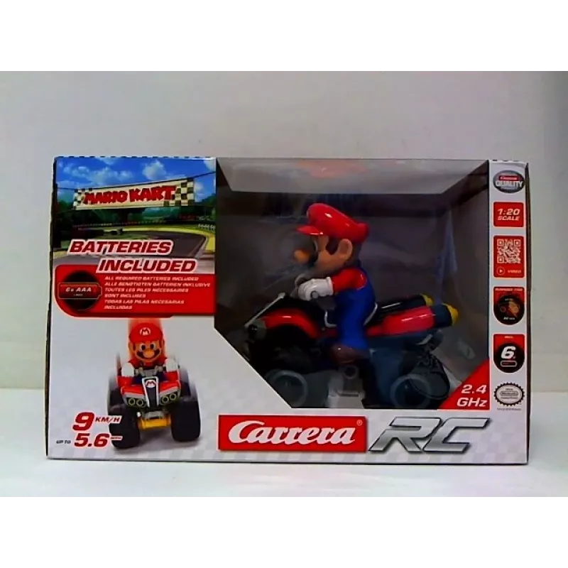 Carrera Mario rádiom riadený (RC) model štvorkolky elektromotor 1:20