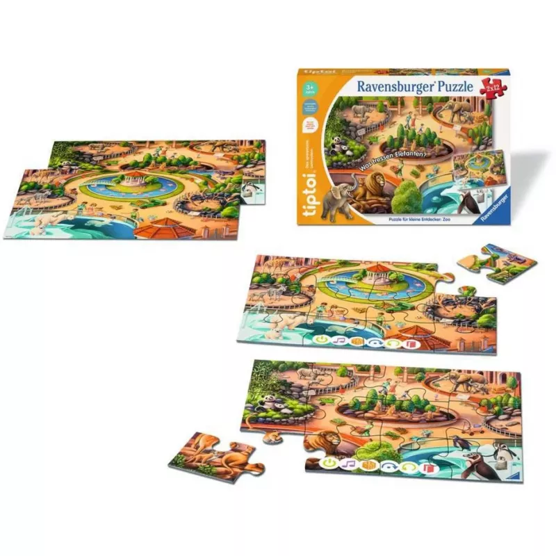 tiptoi Puzzle pre malých objaviteľov: Zoo