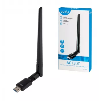 Sieťová karta Cudy WU1400 WLAN 867 Mbit/s USB dualband Wi-Fi 5