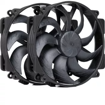 Noctua NF-A14x25r G2 PWM Sx2-PP chromax.čierny 140 mm sada dvoch ventilátorov