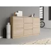 Topeshop komoda 2D3S DĄB SONOMA