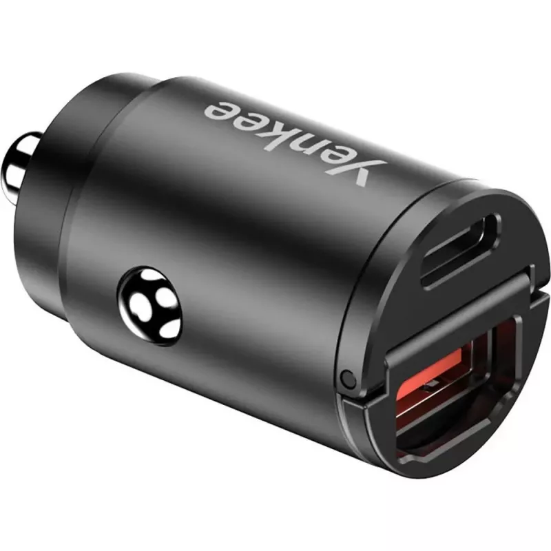 Autonabíjačka YENKEE CAR 02 Power Delivery 30W s USB-A a USB-C konektormi