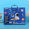 Výtvarná maliarska sada Extralink Blue Astronaut — 88 dielov (farby, štetce, príslušenstvo)
