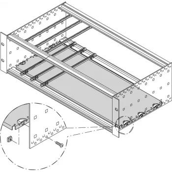 SCHROFF MONTÁŽNA DOSKA 160T 84HP - príslušenstvo do racku (34562748)