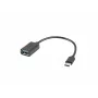 USB kábel Lanberg AD-OTG-UC-01 0,15 m USB 2.0 USB A USB C čierny