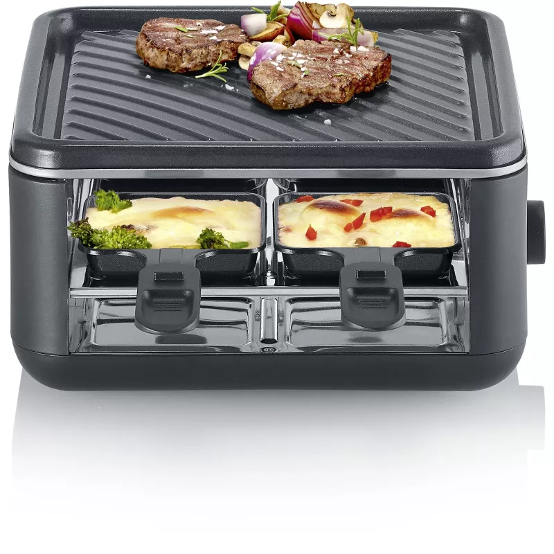 Severin RG 2360 raclette gril 4 osoby 800 W čierny